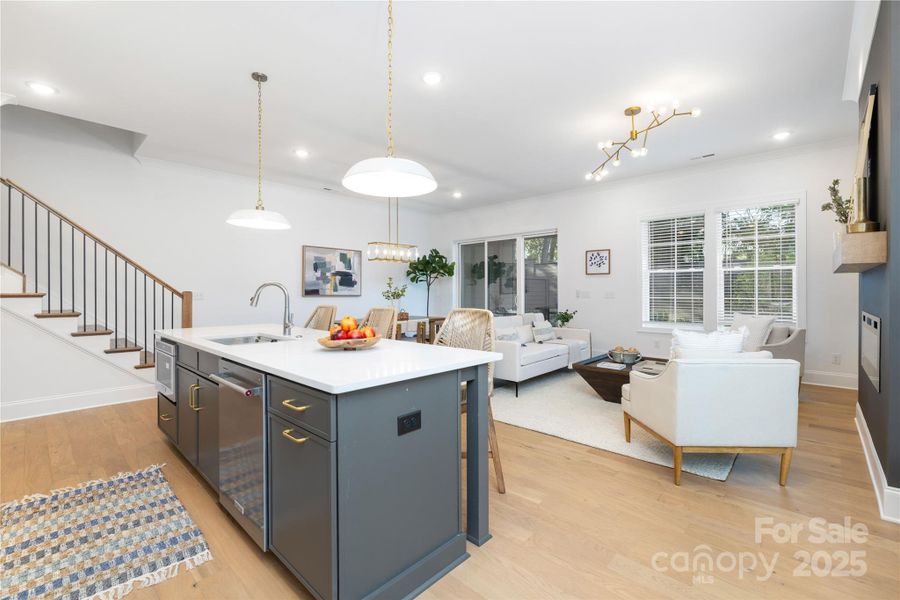 Furnished interior view inside a new home in , Charlotte (Image 8).