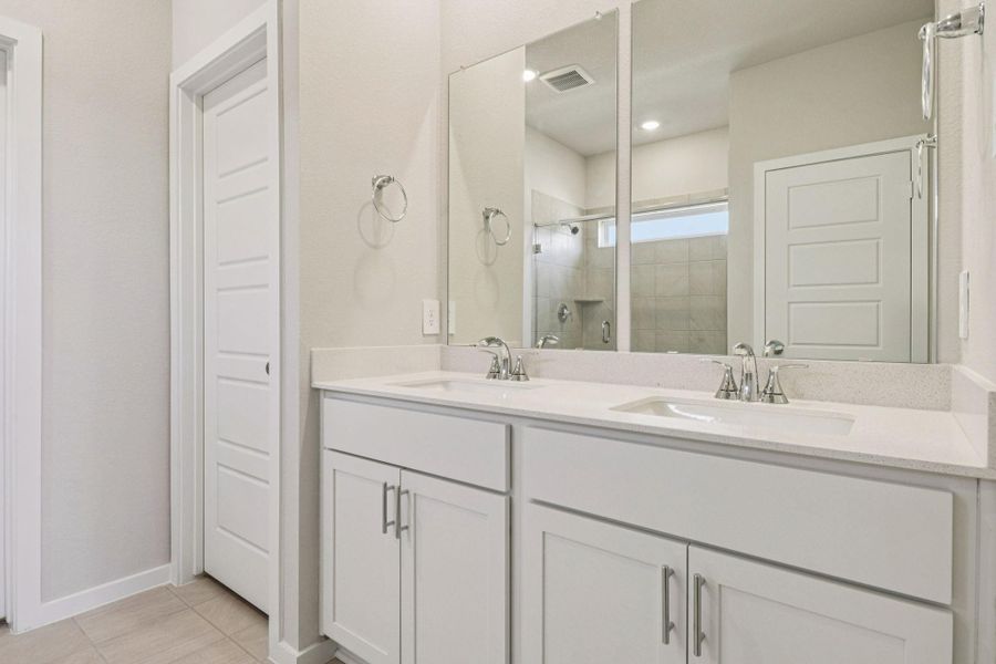 Furnished interior view inside a new home in Granger Pointe - Traditional Series, New Caney (Image 17).