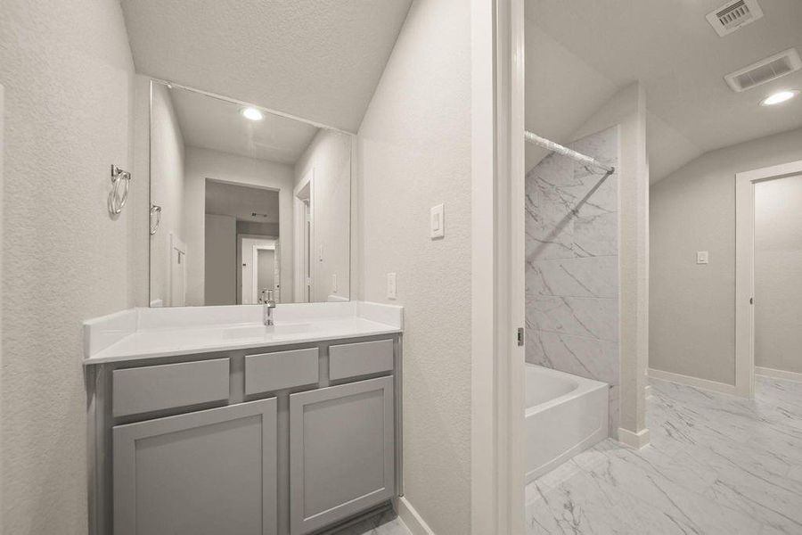 Furnished interior view inside a new home in Barton Creek Ranch, Conroe (Image 7). Furnished interior view inside a new home in Barton Creek Ranch, Conroe (Image 7).