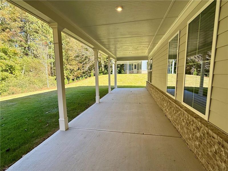 Exterior details and patio area of a home in Berkeley Mill, Cumming (Image 12).