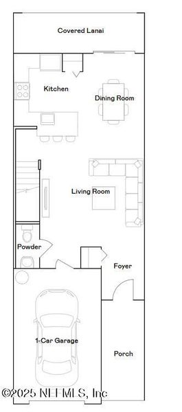2D floor plan layout of this home in , Jacksonville, FL (Image 3).