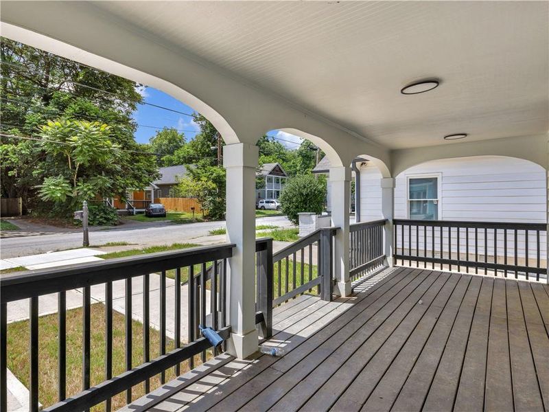 Exterior details and patio area of a home in , Atlanta (Image 17).