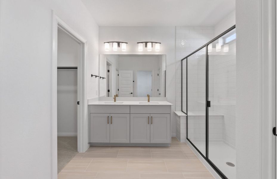 Furnished interior view inside a new home in Whitestone Preserve, Cedar Park (Image 7).