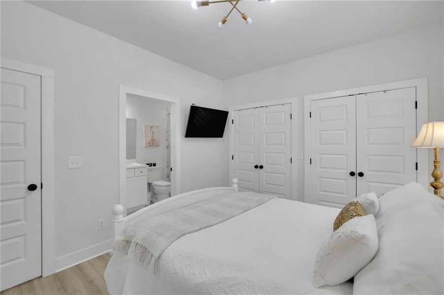 Furnished interior view inside a new home in , Monroe (Image 61).