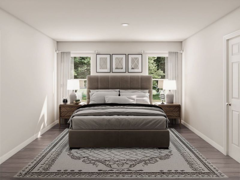 Furnished interior view inside a new home in Milford Farms, Milford (Image 6). Furnished interior view inside a new home in Milford Farms, Milford (Image 6).