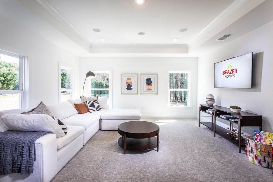 Representative furnished interior of a home built from the Shelby by Beazer Homes in The Paddocks at Doc Hughes, Buford (Image 14).