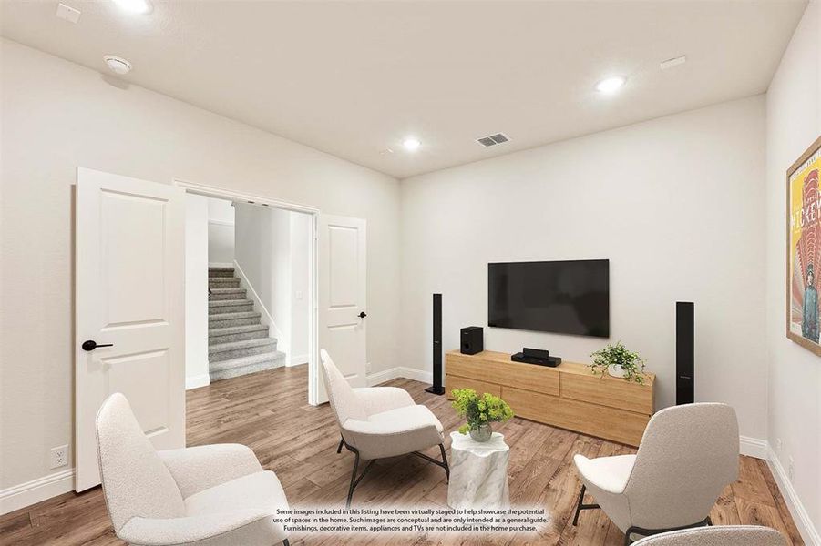 Furnished interior view inside a new home in Wildcat Ridge Phase 3, Godley (Image 13).