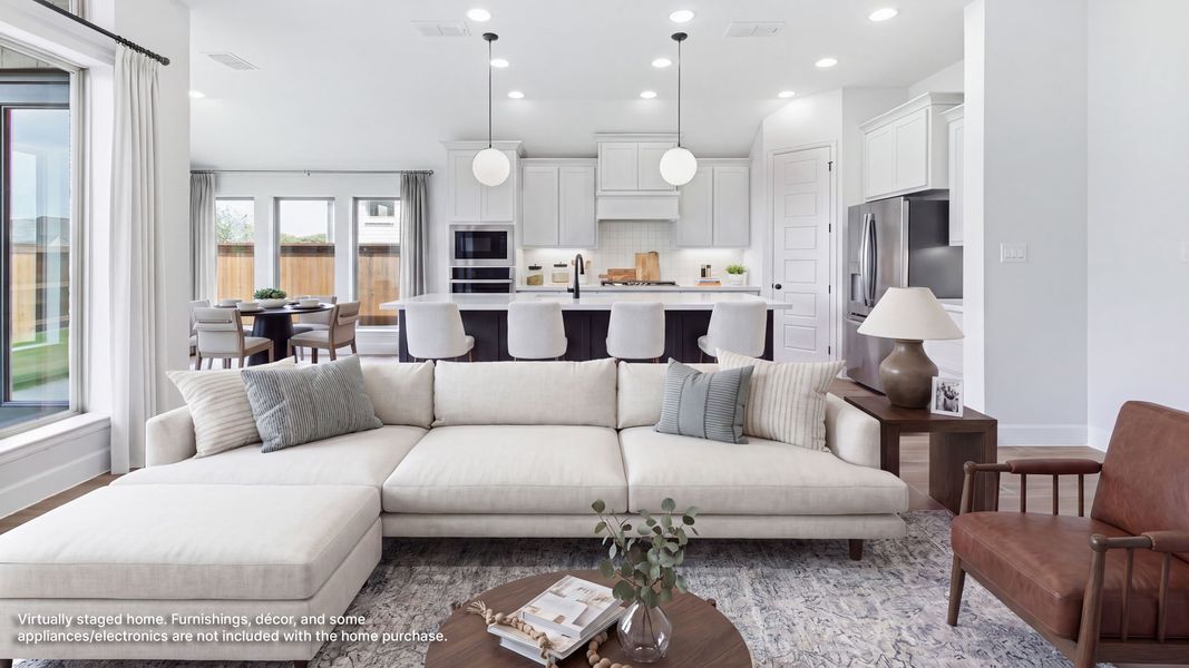 Furnished interior view inside a new home in Mustang Lakes, Celina (Image 8).