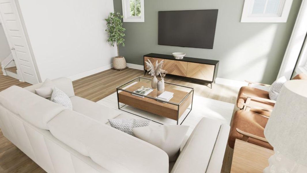Furnished interior view inside a new home in Golden Gate, High Point (Image 9).