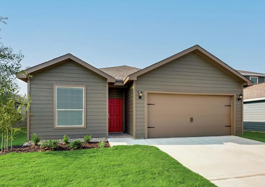 Angled view of the Maple with siding.