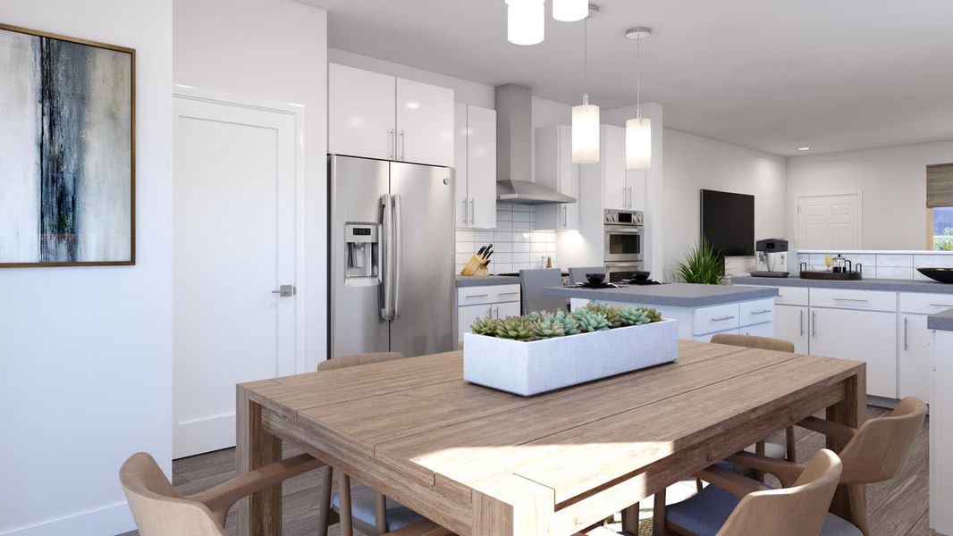 Dining Rendering for Pima at Northern Farms in Waddell, Arizona by Landsea Homes