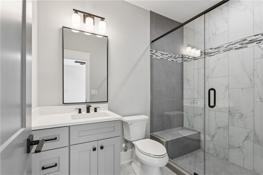 Furnished interior view inside a new home in , Braselton (Image 90).