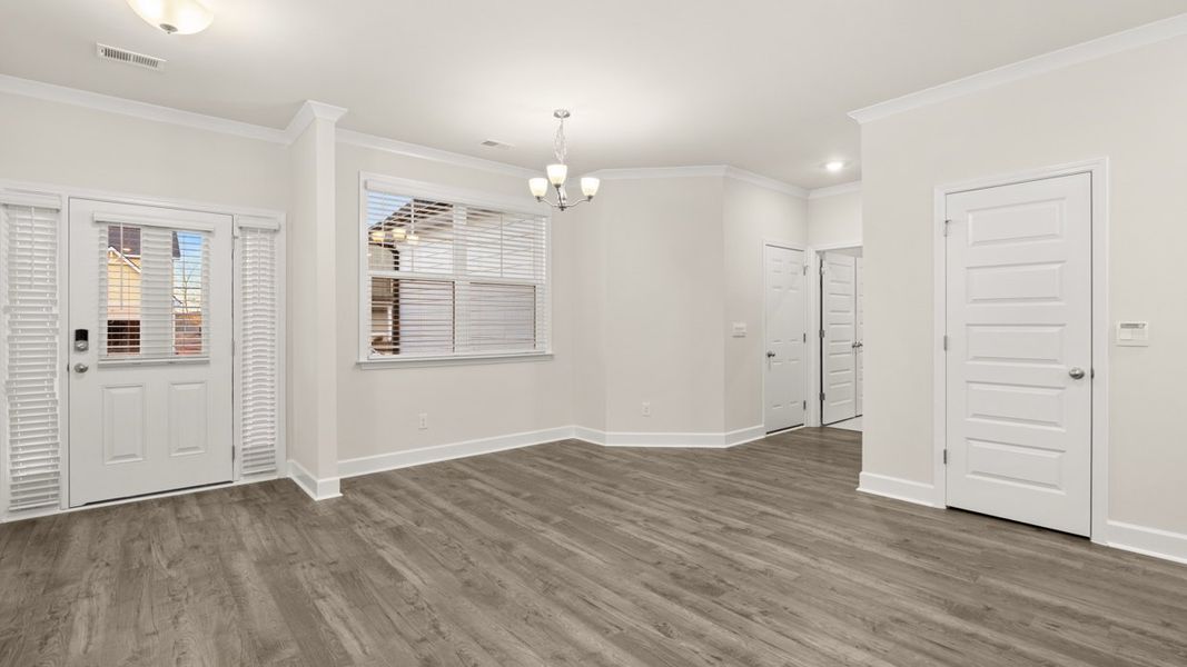 Representative unfurnished interior of a home built from the Marlene by D.R. Horton in Heritage Pointe, Senoia (Image 12).