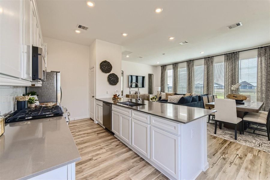 Furnished interior view inside a new home in Bridgeland, Cypress (Image 8).