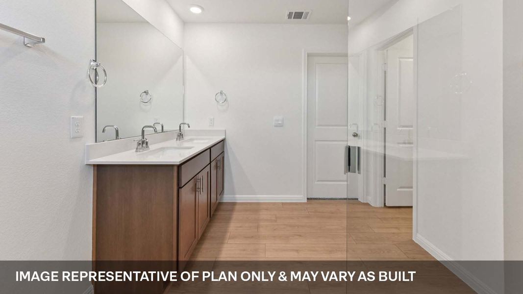 Representative furnished interior of a home built from the The Lakeway by D.R. Horton in Carillon, Manor (Image 10).