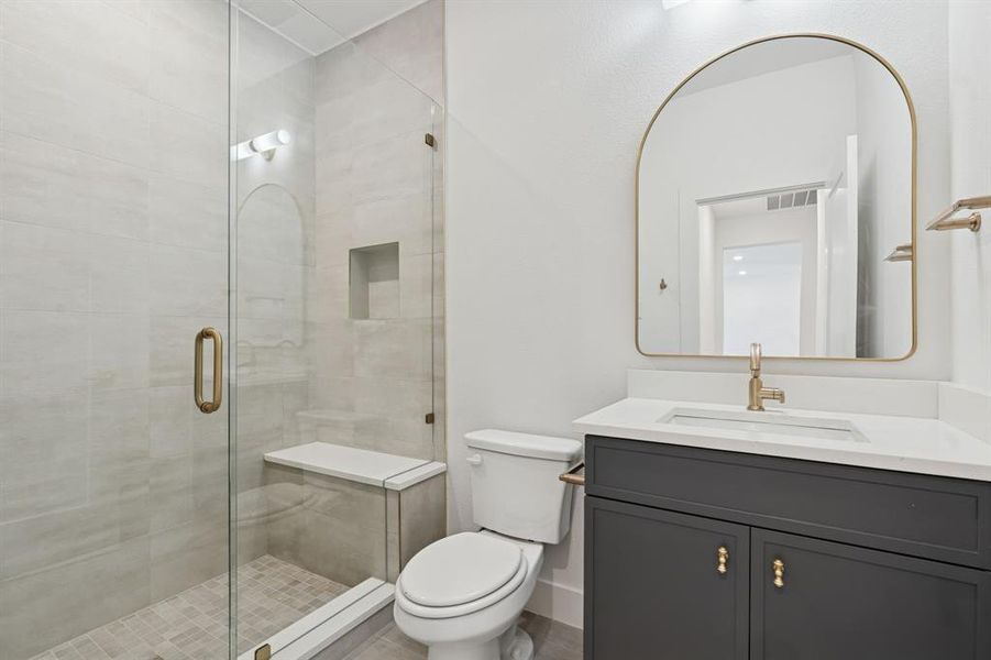 Secondary full bath.