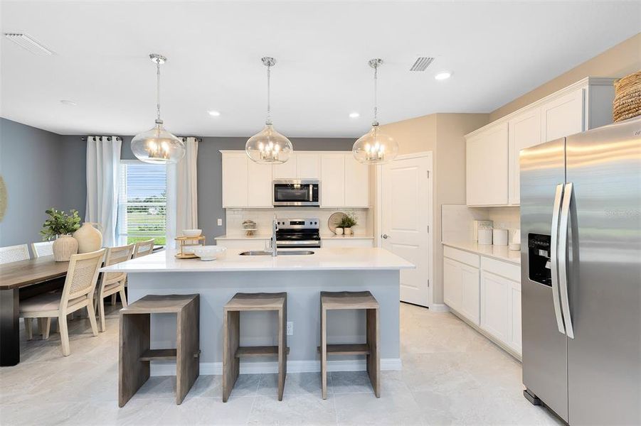 Furnished interior view inside a new home in Parkside Trails, Clermont (Image 15).