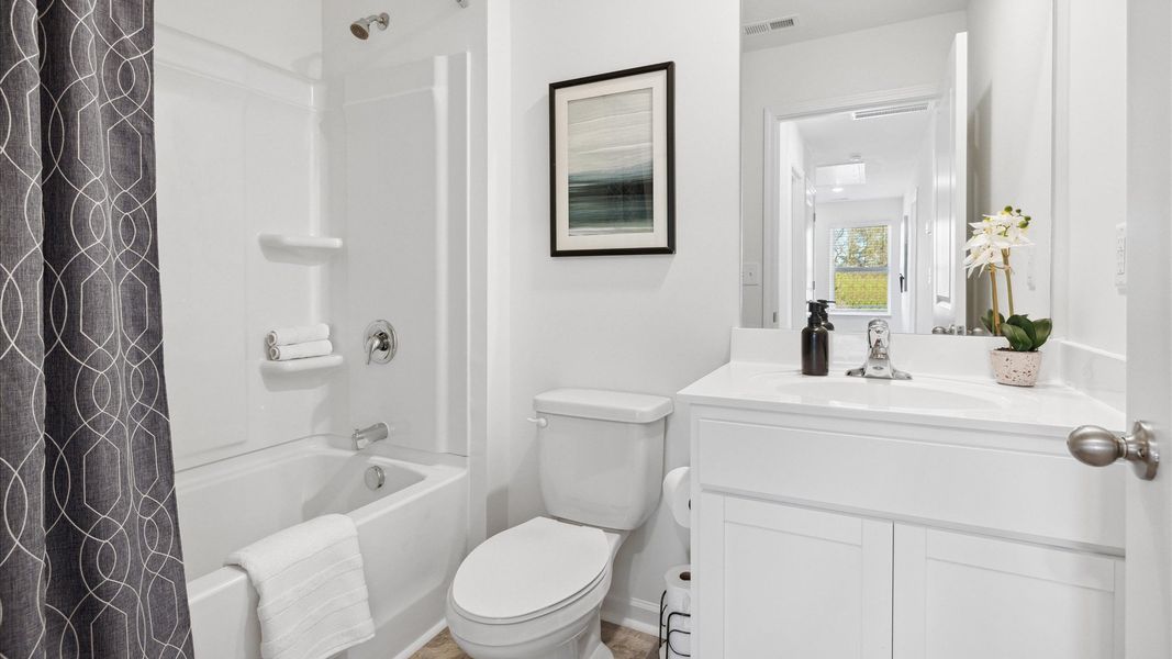 Representative furnished interior of a home built from the Darwin by D.R. Horton in Millstone Village, Morristown (Image 26).