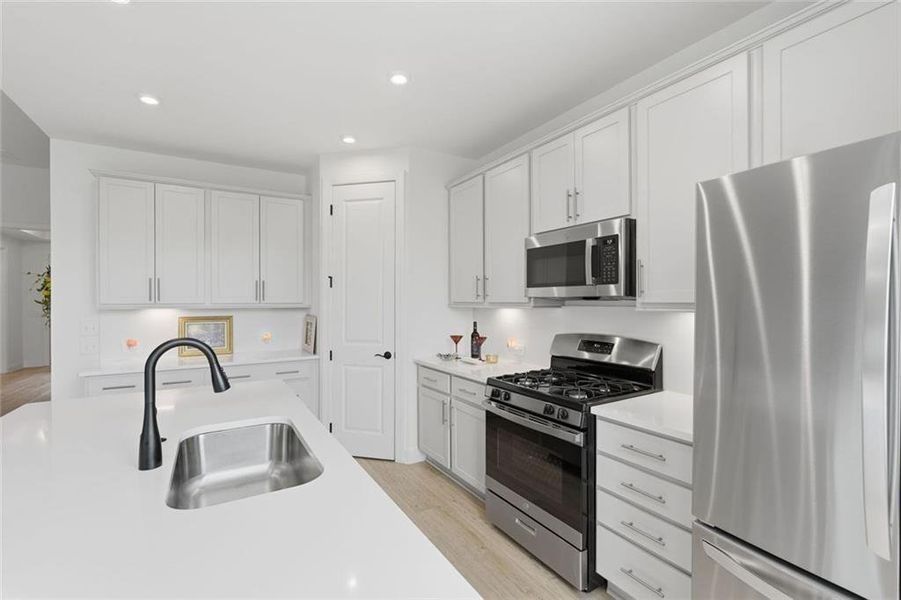 Furnished interior view inside a new home in , Hoschton (Image 10).