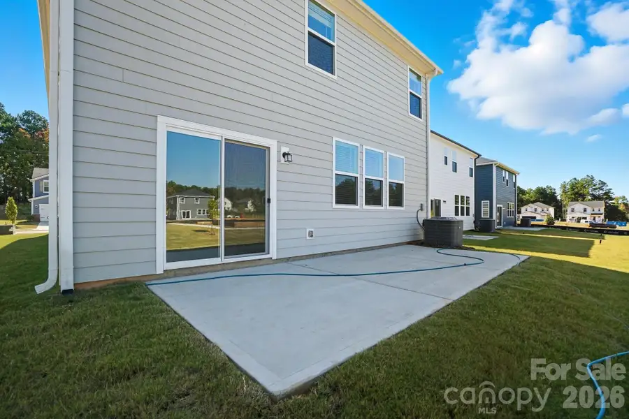 Exterior details and patio area of a home in Bellina, York (Image 4).