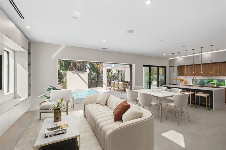 Furnished interior view inside a new home in , Sarasota (Image 17). Furnished interior view inside a new home in , Sarasota (Image 17).