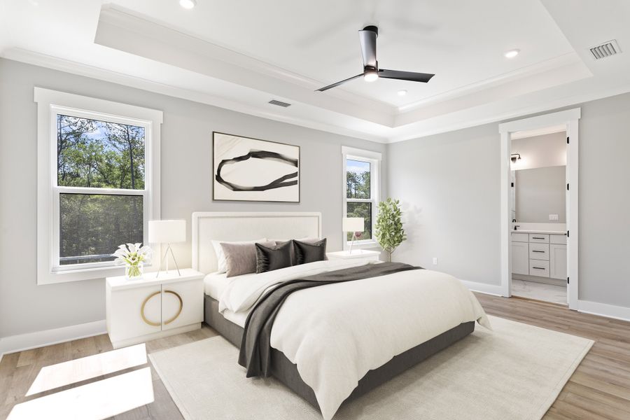 Furnished interior view inside a new home in The Eyrie, Santa Rosa Beach (Image 6).