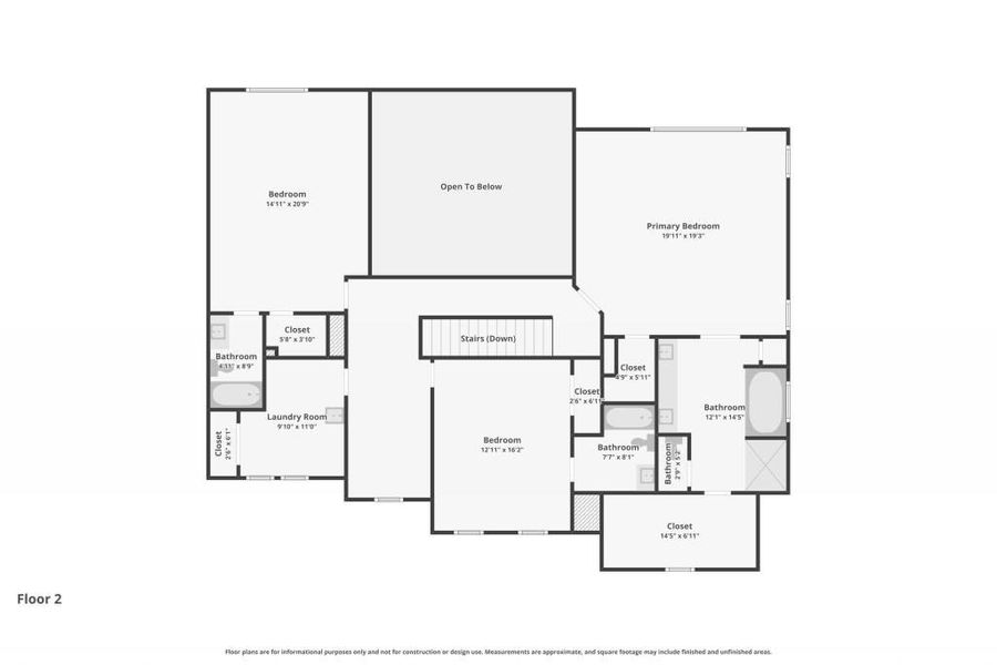 2D floor plan layout of this home in White Post on Lake Lanier, Gainesville, GA (Image 7).
