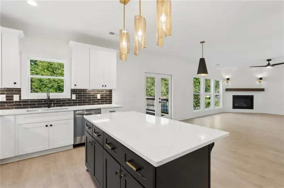 Furnished interior view inside a new home in , Atlanta (Image 16).