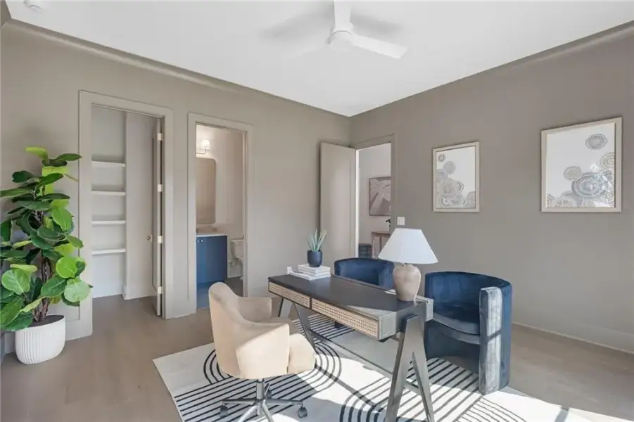 Furnished interior view inside a new home in , Atlanta (Image 17).