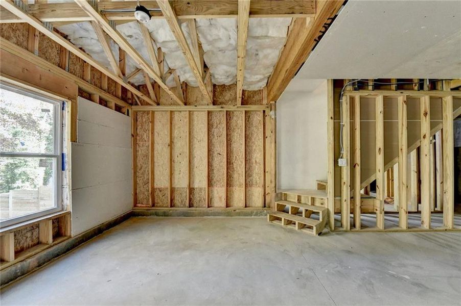 In-progress construction of a new home in , Sugar Hill, GA (Image 47).