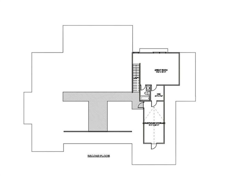 2D floor plan layout of this home in , Ball Ground, GA (Image 4).