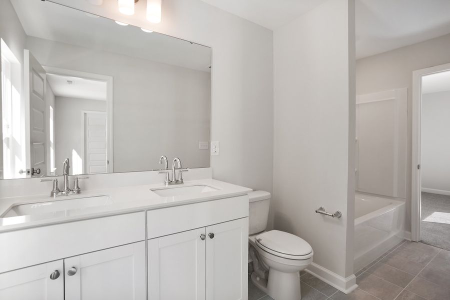 Furnished interior view inside a new home in Georgias Landing, Raleigh (Image 15).