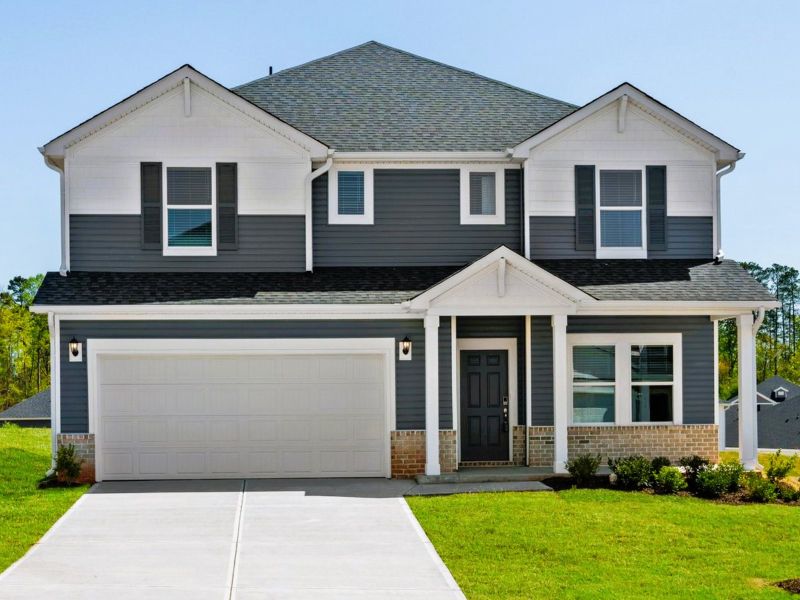 Front exterior of a new home in Cedar Shoals - Signature Collection, Piedmont, SC, highlighting curb appeal (Image 1).