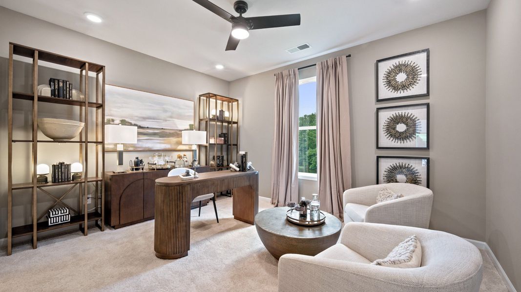 Representative furnished interior of a home built from the Rosemary II by DRB Homes in Everson, Snellville (Image 15).