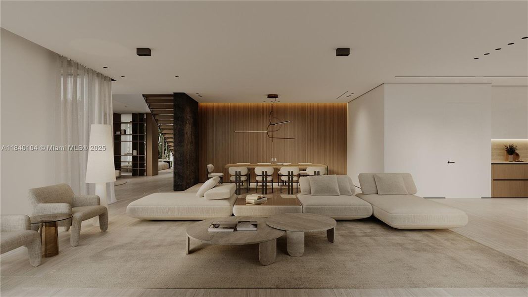 Furnished interior view inside a new home in , Miami (Image 9). Furnished interior view inside a new home in , Miami (Image 9).