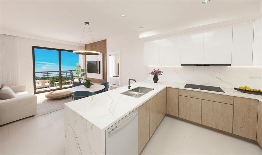Furnished interior view inside a new home in , Sarasota (Image 16).