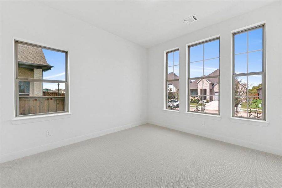 Spacious, unfurnished interior of a new home in South Pointe Cottage Series, Mansfield (Image 18). Spacious, unfurnished interior of a new home in South Pointe Cottage Series, Mansfield (Image 18).