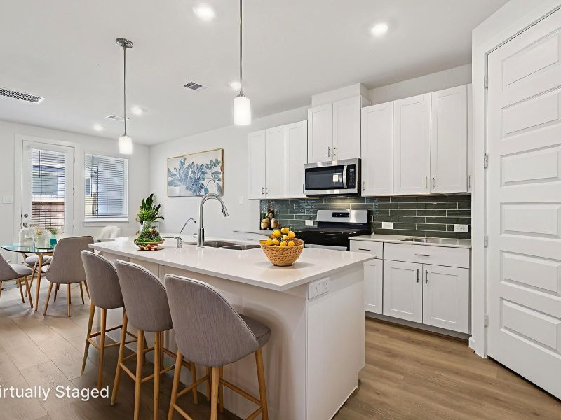 Furnished interior view inside a new home in Spring Brook Village - City Series, Houston (Image 11).