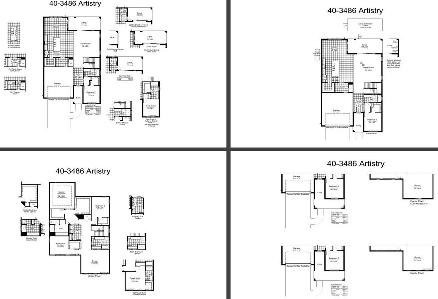 2D floor plan layout of this home in SkySail, Naples, FL (Image 5).