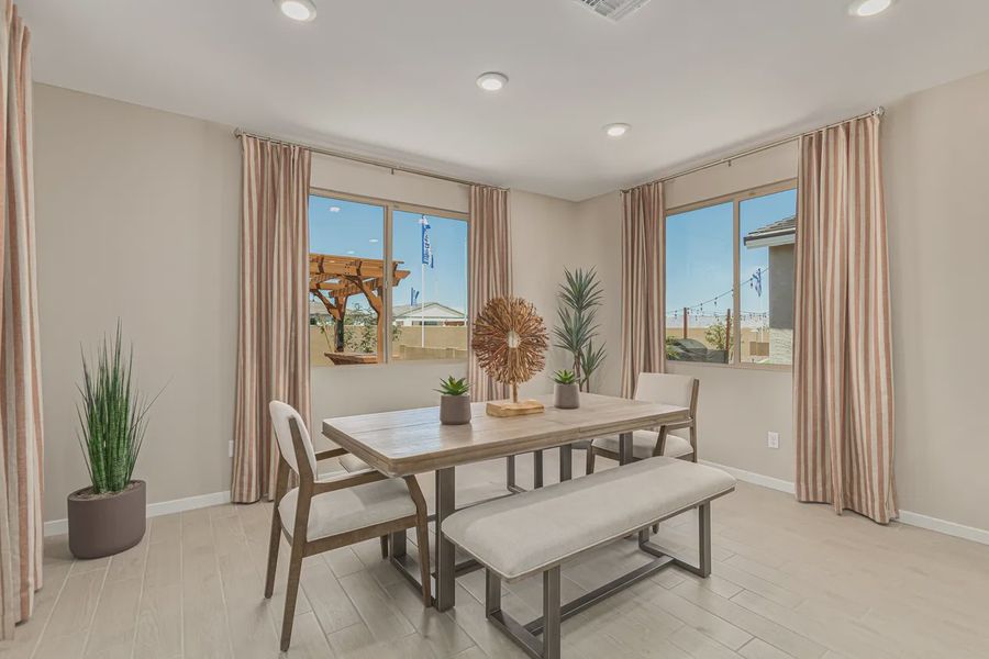 Representative furnished interior of a home built from the 2257 by Elliott Homes in Acacia at Santana, Yuma (Image 11).
