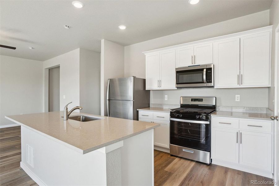 Furnished interior view inside a new home in Bennett Ranch, Bennett (Image 6). Furnished interior view inside a new home in Bennett Ranch, Bennett (Image 6).