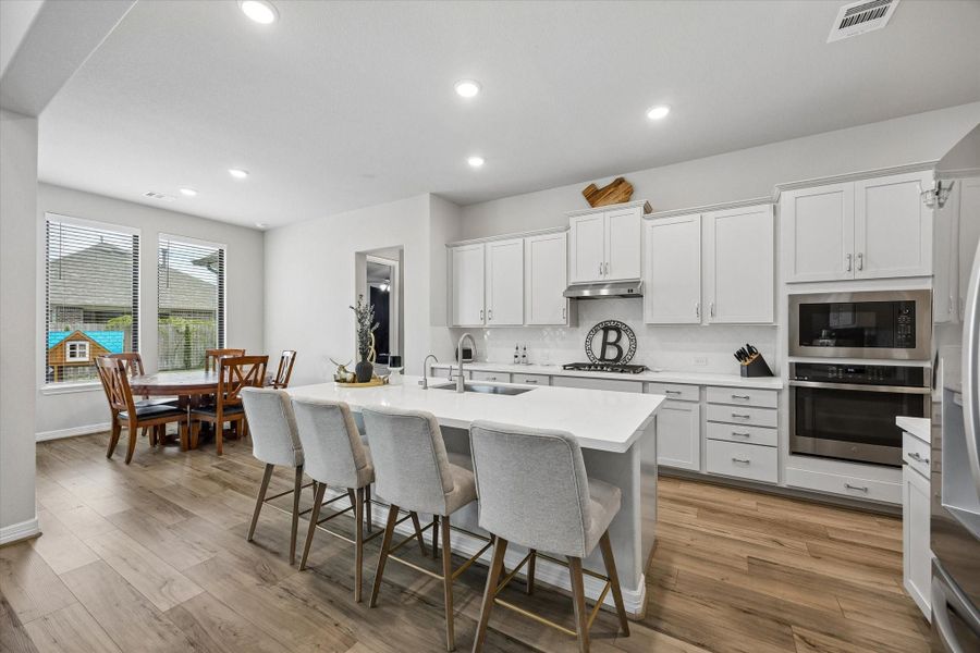 Furnished interior view inside a new home in Westland Ranch, League City (Image 16).