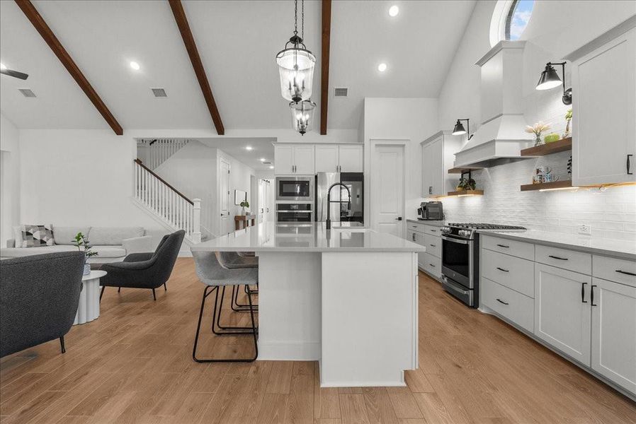 Furnished interior view inside a new home in Westland Ranch - 70' Homesites, League City (Image 32).