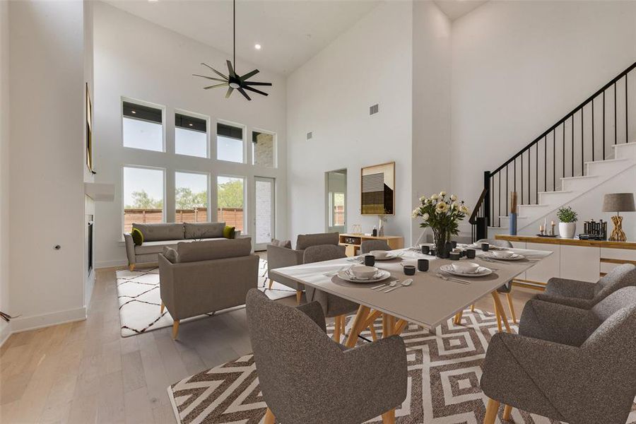 Furnished interior view inside a new home in Solterra Texas, Mesquite (Image 17). Furnished interior view inside a new home in Solterra Texas, Mesquite (Image 17).