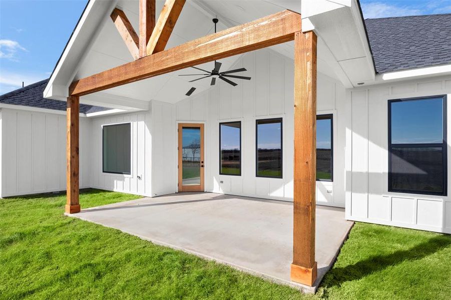 Exterior details and patio area of a home in , Palmer (Image 4).