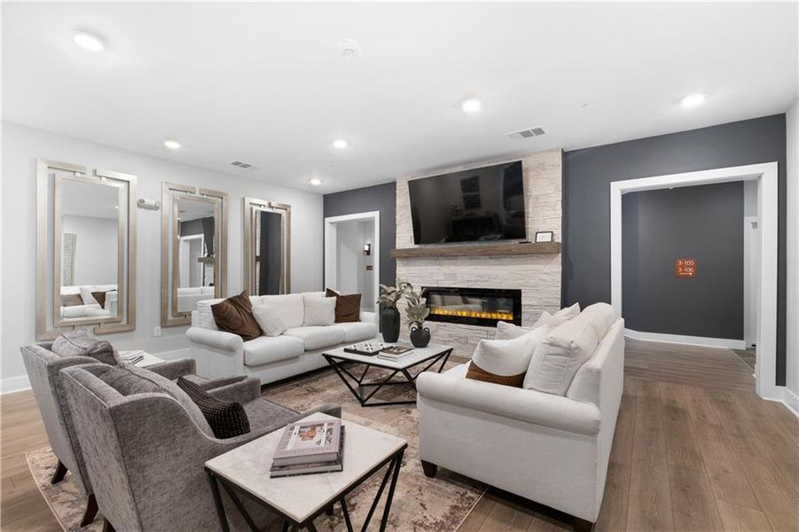 Furnished interior view inside a new home in , Cumming (Image 28).