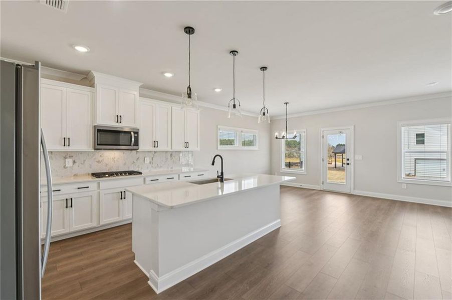 Furnished interior view inside a new home in River Pointe, Monroe (Image 20).