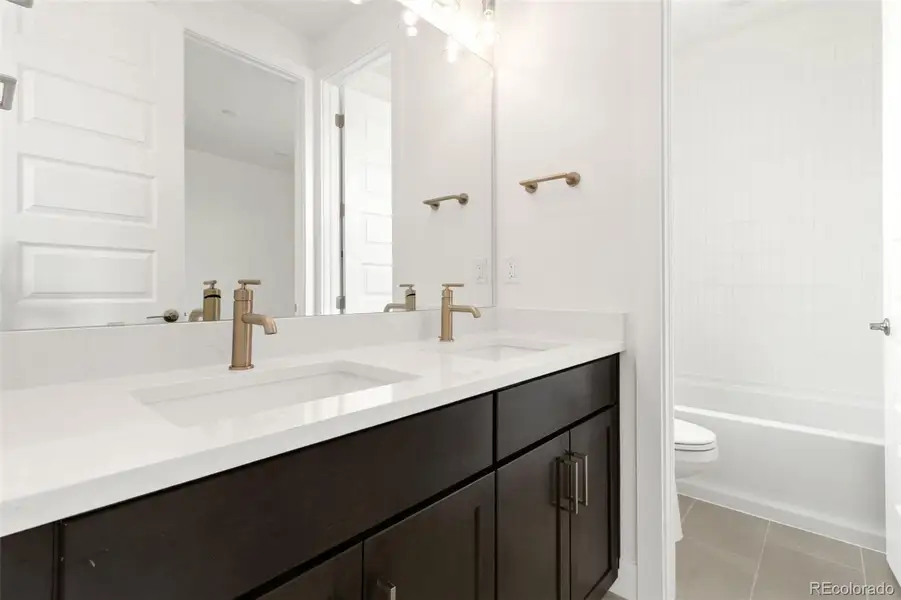 Furnished interior view inside a new home in Kitchel Lake at Serratoga Falls, Timnath (Image 6).