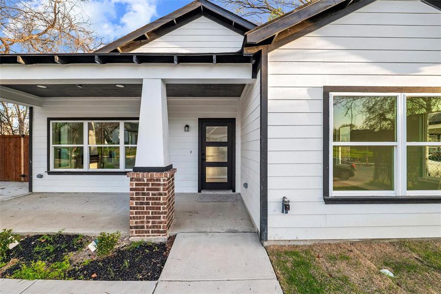 Exterior details and patio area of a home in , Fort Worth (Image 23).