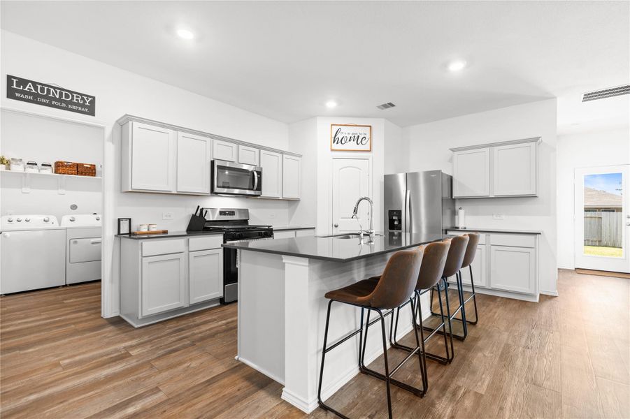 Furnished interior view inside a new home in , Willis (Image 8).